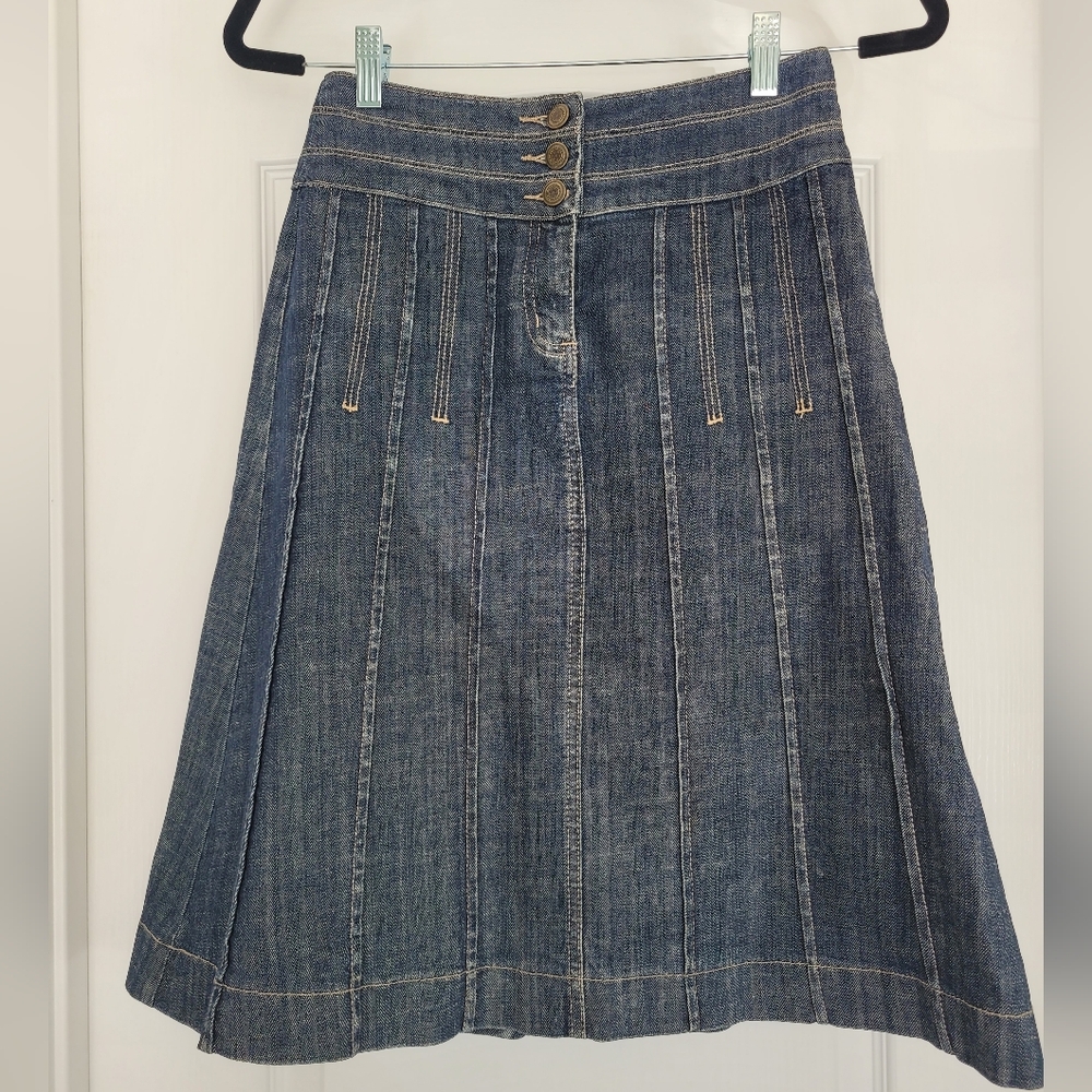 Denim A-Line Skirt